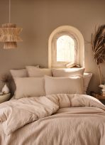 HOUSSE DE COUETTE DOUBLE GAZE DE COTON