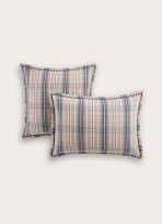 LOT DE 2 TAIES D'OREILLER EN FLANELLE CARIBOU