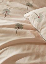 HOUSSE DE COUETTE EN PERCALE BRODÉE GUINÉE
