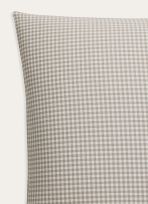 TAIE D'OREILLER EN COTON GINGHAM