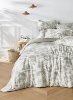 HOUSSE DE COUETTE EN SATIN DE COTON H&Eacute;LO&Iuml;SE