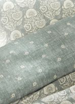LOT DE 2 TAIES EN SATIN IMPRIMÉ INDIEN THALER