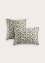 LOT DE 2 TAIES EN SATIN IMPRIMÉ FLORAL SOLENE