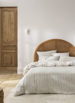 HOUSSE DE COUETTE JACQUARD IMPRIM&Eacute; FEUILLAGES