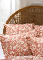 HOUSSE DE COUETTE EN PERCALE LAVÉE FLORAL