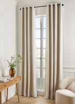 RIDEAU THERMIQUE UNI EFFET VELOURS MAT