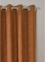 RIDEAU THERMIQUE UNI EFFET VELOURS MAT