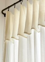 RIDEAU EN GAZE DE COTON BOHO