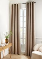 RIDEAU THERMIQUE UNI EFFET VELOURS MAT GROELAND