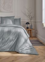HOUSSE DE COUETTE RAY&Eacute;E EN SATIN DE COTON