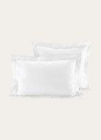 TAIE D'OREILLER RAYÉE EN SATIN DE COTON