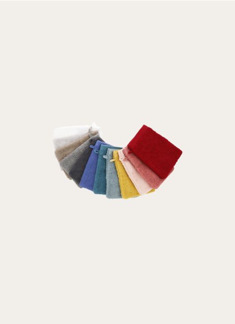 GANT DE TOILETTE BRODÉ EN COTON 500GR