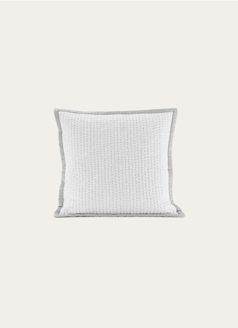 TAIE D'OREILLER ASSORTIE PIQUÉ DE COTON MATELASSÉ