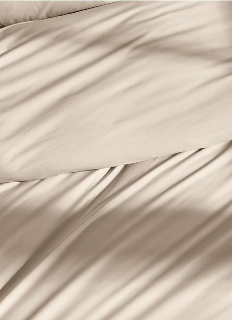 HOUSSE DE COUETTE UNIE EN PERCALE DE COTON