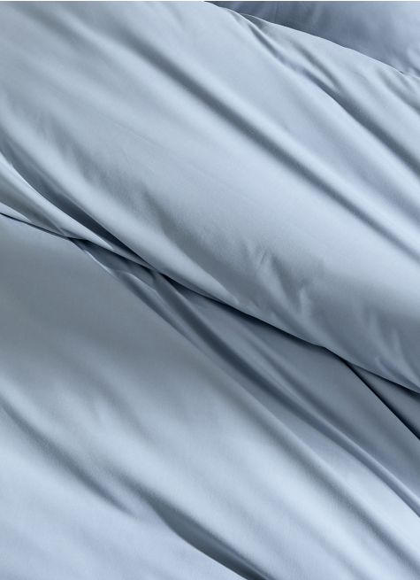 HOUSSE DE COUETTE UNIE EN PERCALE DE COTON