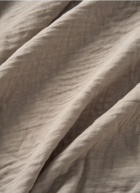 DRAP HOUSSE UNI EN TRIPLE GAZE DE COTON LAVÉ