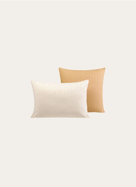 LOT 2 TAIES D'OREILLER COTON BCI IMPRIMÉ TISSAGE