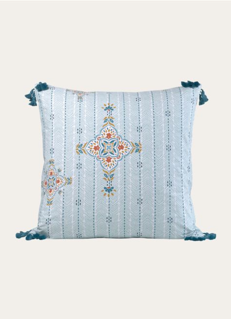 LOT 2 TAIES D'OREILLER PERCALE ESPRIT CABANE D'ÉTÉ