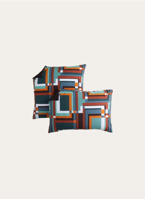 LOT 2 TAIES D'OREILLER EN PERCALE BCI GRAPHIQUE