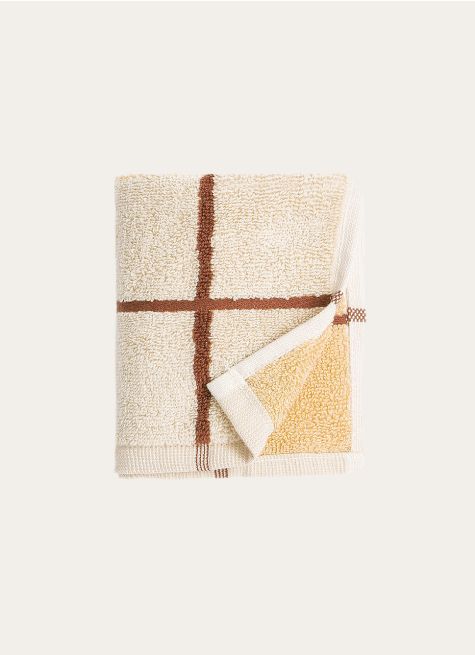 SERVIETTE INVITÉ À CARREAUX EN COTON 500GR