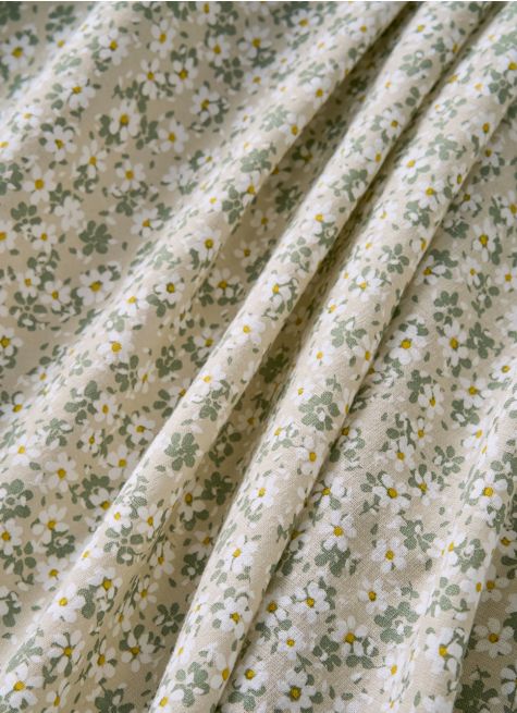 DRAP PLAT EN LIN ET COTON