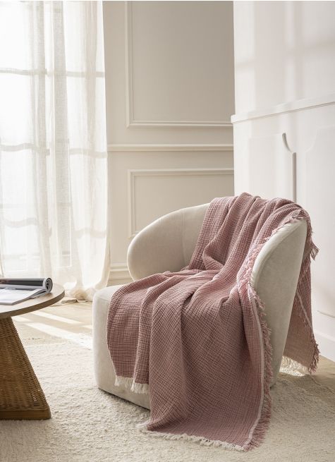 PLAID EN GAZE DE COTON NIELS