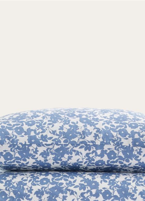 HOUSSE DE COUETTE FLEURIE EN COTON BCI 