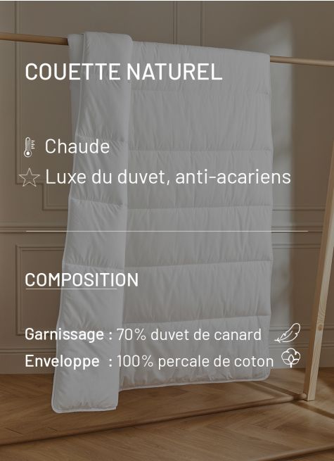 COUETTE NATURELLE CHAUDE