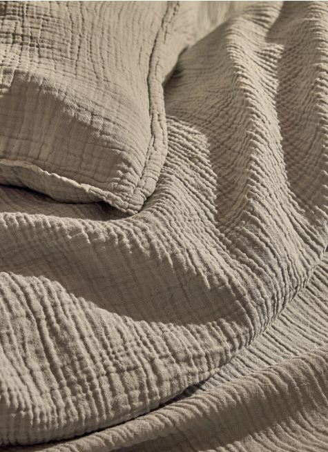 HOUSSE DE COUETTE DOUBLE GAZE DE COTON