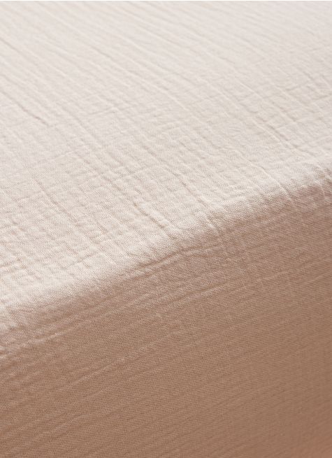 DRAP HOUSSE EN DOUBLE GAZE DE COTON