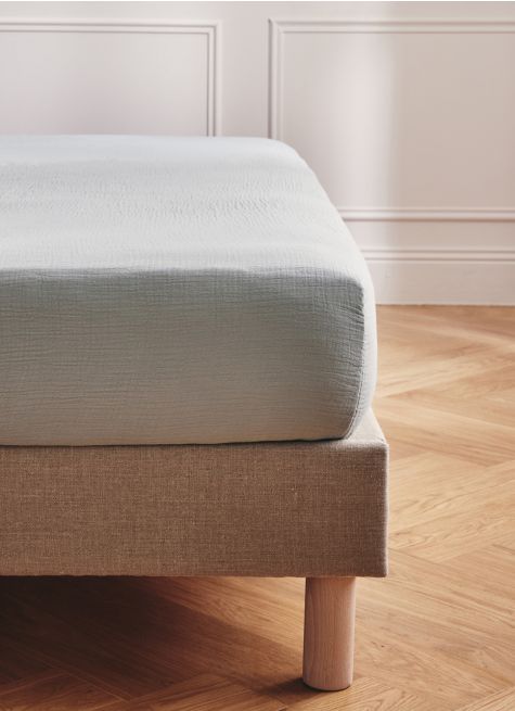 DRAP HOUSSE EN DOUBLE GAZE DE COTON