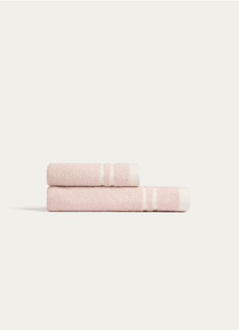 DRAP DE BAIN CHINÉ EN COTON BIO