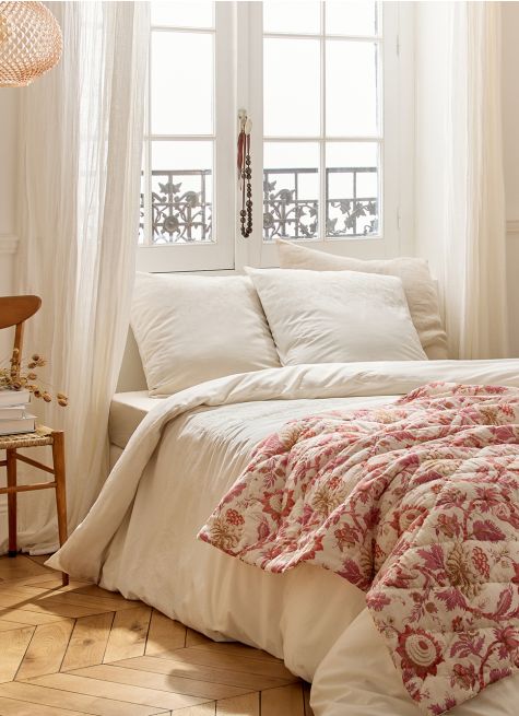 HOUSSE DE COUETTE EN COTON LAV&Eacute; RIVIERA