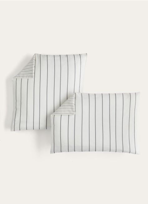 SET DE 2 TAIES D'OREILLER EN FLANELLE CHARLES