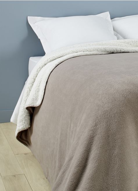 COUVERTURE DOUBLE FACE TRÈS CHAUDE - 540GR