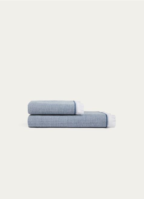 SERVIETTE DE TOILETTE EN NID D’ABEILLE
