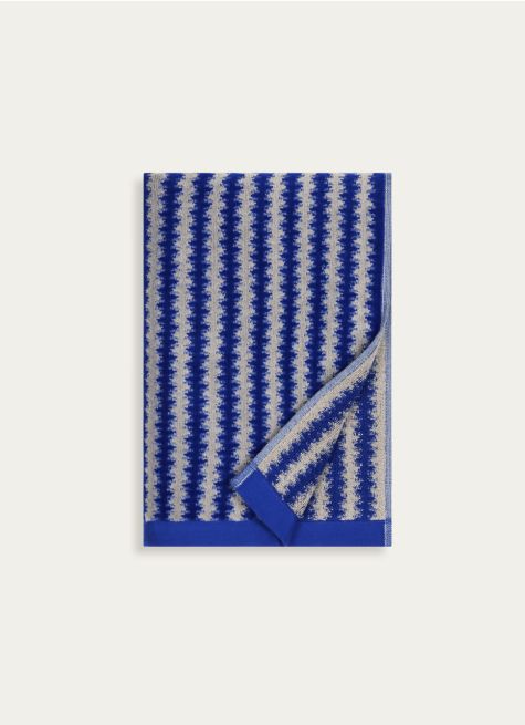 SERVIETTE DE TOILETTE RAYÉE EN JACQUARD CRISTEL