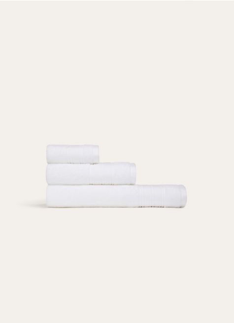 SERVIETTE DE TOILETTE UNI EN COTON BIO