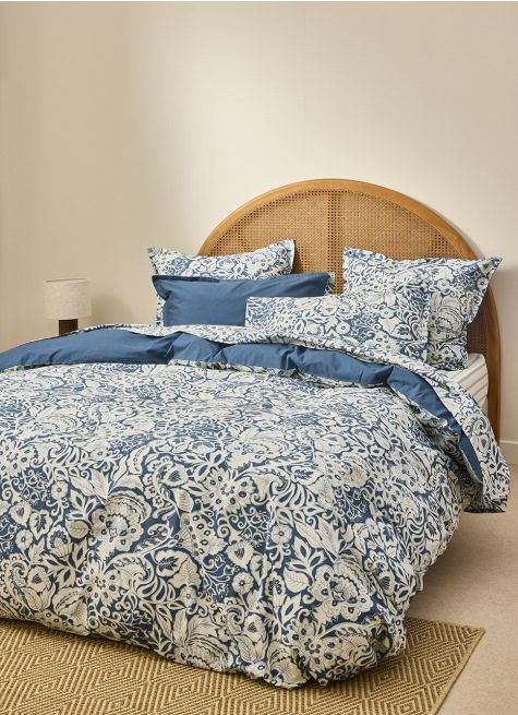 HOUSSE DE COUETTE EN PERCALE DE COTON IMPRIMÉE