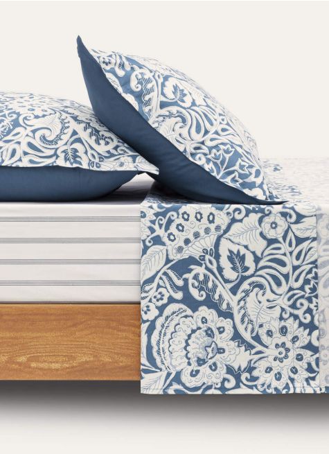DRAP PLAT EN PERCALE DE COTON IMPRIMÉ 