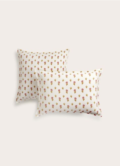 TAIE D'OREILLER DOUBLE GAZE DE COTON IMPRIMÉE