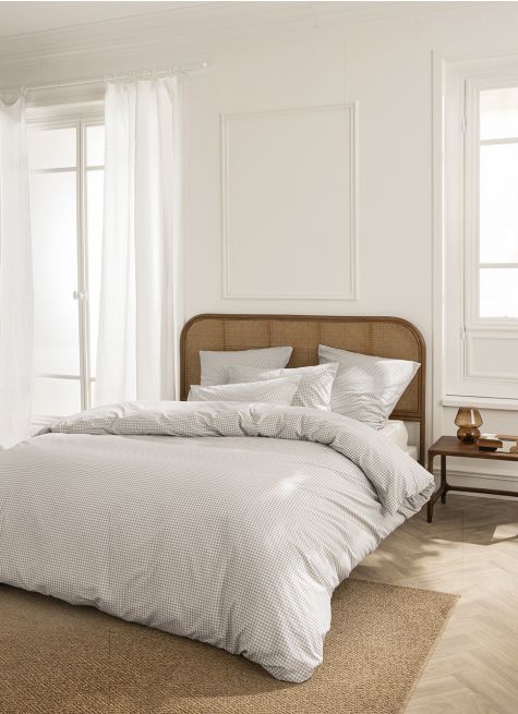 HOUSSE DE COUETTE EN COTON VICHY 
