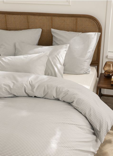 HOUSSE DE COUETTE EN COTON VICHY 