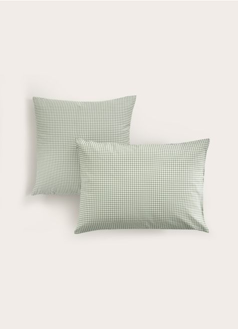 TAIE D'OREILLER EN COTON VICHY