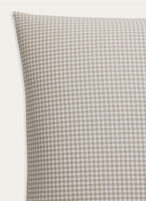 TAIE D'OREILLER EN COTON GINGHAM