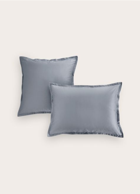 TAIE D'OREILLER EN SATIN DE COTON UNI