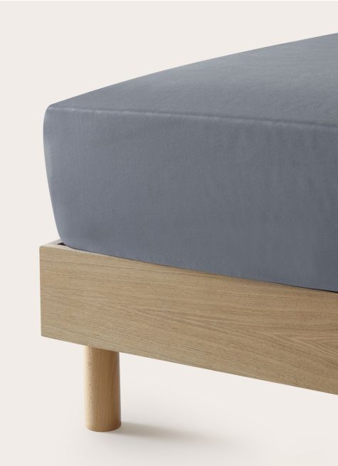 DRAP HOUSSE EN SATIN DE COTON UNI