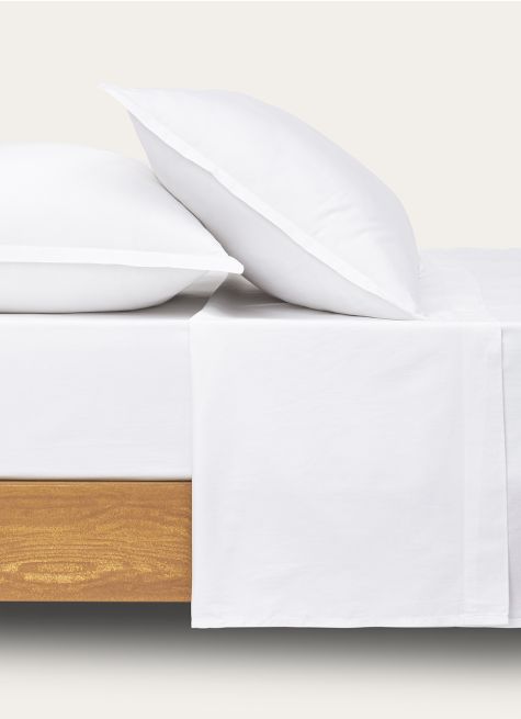 DRAP PLAT EN SATIN DE COTON UNI