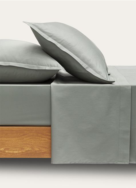 DRAP PLAT EN SATIN DE COTON UNI