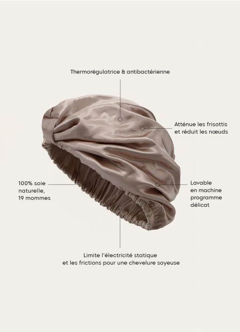 TURBAN PURE SOIE DE MÛRIER